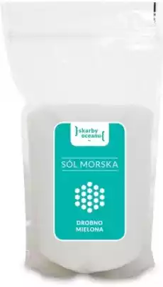 SÓL MORSKA DROBNO MIELONA 1 kg SKARBY OCEANU Artykuły Spożywcze Przyprawy