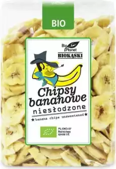 CHIPSY BANANOWE NIESŁODZONE BIO 350 g BIO PLANET Artykuły Spożywcze Czipsy i chrupki