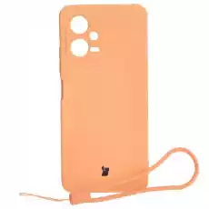 Etui Bizon Case Silicone Sq do Xiaomi POCO X5 Redmi Note 12 5G pomarańczowe Telefony i akcesoria Akcesoria telefoniczne