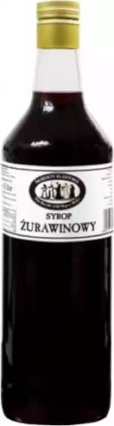 Żurawina syrop owocowy 1 l Produkty Klasztorne Artykuły Spożywcze Syropy