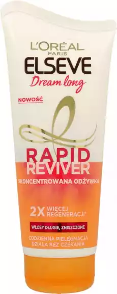 LOREAL Elseve Rapid Reviver Drem Long 180 ml Zdrowie i uroda Kosmetyki i akcesoria Pielęgnacja i stylizacja włosów Odżywki do włosów