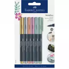 Pisaki FaberCastell Metallic 6 kolorów Biuro i firma Akcesoria biurowe Artykuły piśmiennicze