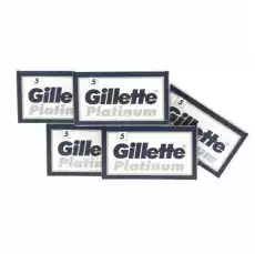 Żyletki Gillette Platinum 25 sztuk Zdrowie i uroda Kosmetyki i akcesoria Kosmetyki dla mężczyzn Męskie kosmetyki i akcesoria do golenia