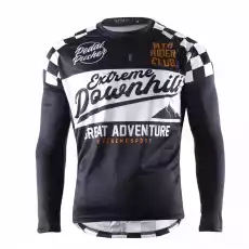 Kaymaq design m78 męska luźna koszulka rowerowa mtbenduro z długim rękawem czarny Rozmiar 2XL Sport i rekreacja