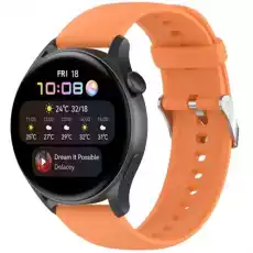 Pasek Bizon Strap Watch Silicone Pro do Huawei Watch 4 46 mm pomarańczowy Telefony i akcesoria Akcesoria telefoniczne Pokrowce i kabury do telefonów