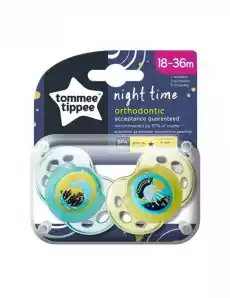 Tommee Tippee Night Time smoczek uspokajający 1836m 2szt Dla dziecka Akcesoria dla dzieci