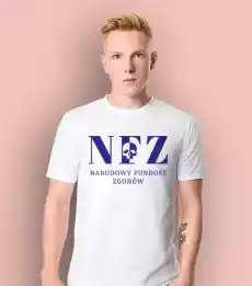 NFZ Narodowy Fundusz Zgonów Koszulka premium męska Odzież obuwie dodatki Odzież męska Koszulki męskie