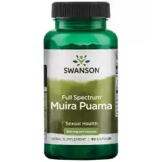 Swanson FS Muira Puama 400mg 90 kaps Zdrowie i uroda Zdrowie Witaminy minerały suplementy diety