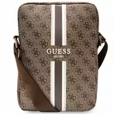 Guess Torba GUTB10P4RPSW 10 brązowybrwon 4G Stripes Tablet Bag Odzież obuwie dodatki Galanteria i dodatki Plecaki