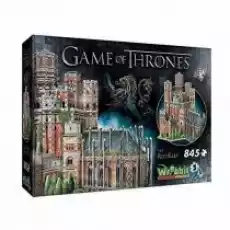 Puzzle 3D 845 el Gra o Tron The Red Keep Wrebbit Puzzles Dla dziecka Zabawki Puzzle