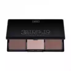 Wibo 3 Steps To Perfect Face Contour Palette paleta do konturowania twarzy Dark 10 g Zdrowie i uroda Kosmetyki i akcesoria Makijaż i demakijaż