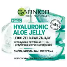 Garnier Hyaluronic Aloe Jelly lekki żel nawilżający do skóry normalnej i mieszanej 50ml Zdrowie i uroda Kosmetyki i akcesoria Pielęgnacja twarzy Kremy do twarzy