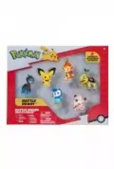 Pokemon Figurki bitewne Multipack Pichu Deino Jigglypuff Turtwig Piplup Chimchar Seria 5 Dla dziecka Zabawki Figurki i makiety