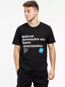 MT1166 NASA Definition Tee Black Odzież obuwie dodatki Odzież męska Koszulki męskie