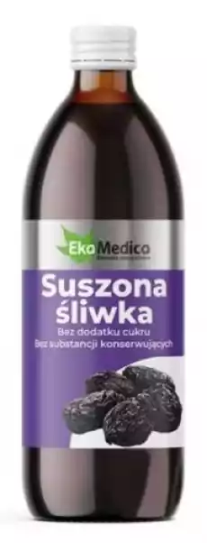 Ekamedica Suszona Śliwka 500 ml Artykuły Spożywcze Syropy