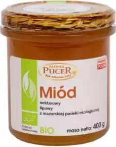 Miód lipowy BIO 400 g Pucer Artykuły Spożywcze Miód