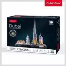 Puzzle 3D 182 el Dubaj LED Cubic Fun Dla dziecka Zabawki Puzzle