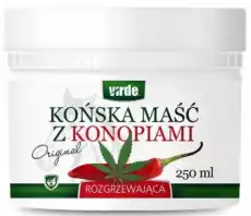 Virde Końska Maść Z Konopiami Rozgrzewająca 250Ml Zdrowie i uroda