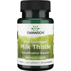 Full Spectrum Milk Thistle Ostropest 30 kaps Zdrowie i uroda