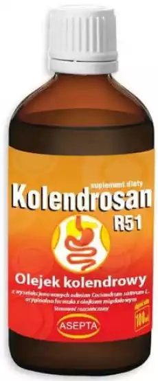 Kolendrosan R51 krople 100ml Zdrowie i uroda Zdrowie Leki Żołądek i jelita