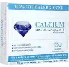 CALCIUM KRYSTALICZNIE CZYSTE x 20 saszetek Zdrowie i uroda Zdrowie Witaminy minerały suplementy diety