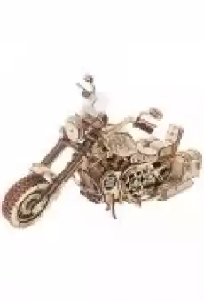 Drewniane Puzzle 3D Motocykl Cruiser Sport i rekreacja Modelarstwo