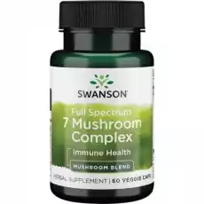 Full Spectrum 7 Mushroom complex 60 kaps Swanson Artykuły Spożywcze Produkty dietetyczne Suplementy