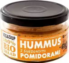 HUMMUS Z SUSZONYMI POMIDORAMI BIO 190 g VEGA UP Artykuły Spożywcze Pasty i smarowidła