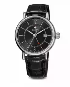 Zegarek damski Swiza Alza Gmt Sst black black WAT01421003 Biżuteria i zegarki Zegarki