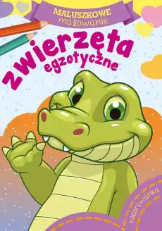 Zwierzęta egzotyczne maluszkowe malowanie Książki Dla dzieci