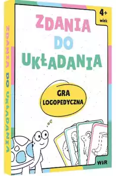 Zdania do układania gra logopedyczna Książki Nauki humanistyczne