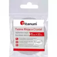 Taśma klejąca Crystal 15mmx33m Biuro i firma Akcesoria biurowe Artykuły papiernicze Taśmy klejące