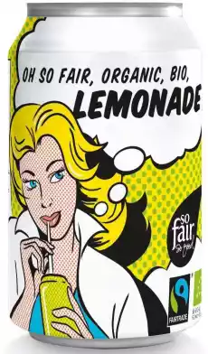 LEMONIADA FAIR TRADE BIO 330 ml PUSZKA OXFAM Artykuły Spożywcze Zdrowa żywność