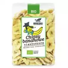 Bio Planet Chipsy bananowe niesłodzone 350 g Bio Artykuły Spożywcze Bakalie i suszone owoce