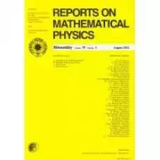 Reports on Mathematical Physics 802 2017 Książki Czasopisma