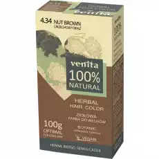 Venita Herbal Hair Color ziołowa farba do włosów 434 Orzechowy Brąz 100g Zdrowie i uroda Kosmetyki i akcesoria Pielęgnacja i stylizacja włosów Farby i szampony koloryzujące