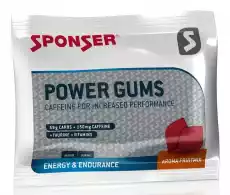 żelki energetyczne sponser power gums mix owoców 75g Sport i rekreacja Odżywki i suplementy