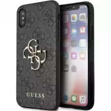 Guess GUHCPX4GMGGR iPhone XXS szarygrey hardcase 4G Big Metal Logo Telefony i akcesoria Akcesoria telefoniczne Etui