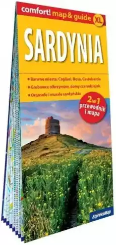 Comfort map Przewodnik mapa 2w1 Sardynia Książki Turystyka mapy atlasy