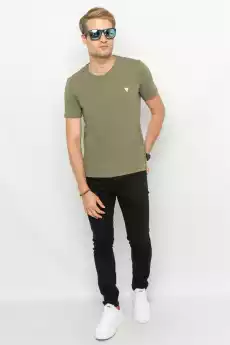 TSHIRT MĘSKI GUESS M2YI24 J1314 KHAKI Odzież obuwie dodatki Odzież męska