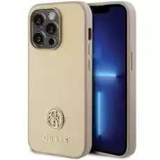 Guess GUHCP15XPS4DGPD iPhone 15 Pro Max 67 złotygold hardcase Strass Metal Logo Telefony i akcesoria Akcesoria telefoniczne Etui