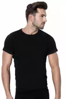 Rossli MTP001 czarny Koszulka męska Odzież obuwie dodatki Bielizna męska Podkoszulki męskie