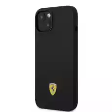 Ferrari FEHMSIP14SBK iPhone 14 61 czarnyblack hardcase Silicone Metal Logo Magsafe Telefony i akcesoria Akcesoria telefoniczne Etui