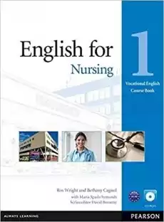 English for Nursing 1 CB CD PEARSON Książki Podręczniki w obcych językach Język angielski