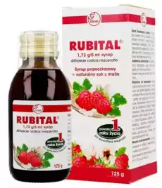 RUBITAL syrop 125ml malinowy Zdrowie i uroda Zdrowie Leki Przeziębienie i grypa