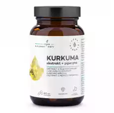 Aura Herbals Kurkuma ekstrakt piperyna kapsułki 60 szt Sport i rekreacja Odżywki i suplementy