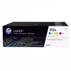 HP oryginalny toner CF440AM CMY 8100 3x2700s 312A HP LaserJet Pro M476 3pack Komputery Drukarki i skanery Akcesoria do drukarek i skanerów