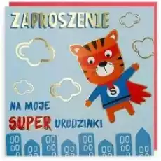 Zaproszenie Urodziny 5szt Prezenty Pakowanie prezentów