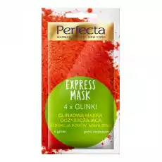 Perfecta Express Mask glinkowa maska oczyszczająca Redukcja porów Nawilżanie 8ml Zdrowie i uroda Kosmetyki i akcesoria Pielęgnacja twarzy Maseczki