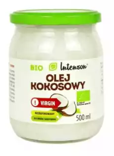 Intenson Bio Olej kokosowy virgin 500 ml Artykuły Spożywcze Oleje i oliwy